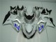 Argent Blanc Carénage Suzuki GSXR 1000 K9 09-16 Argent Blanc Carénage Suzuki GSXR 1000 K9 09-16