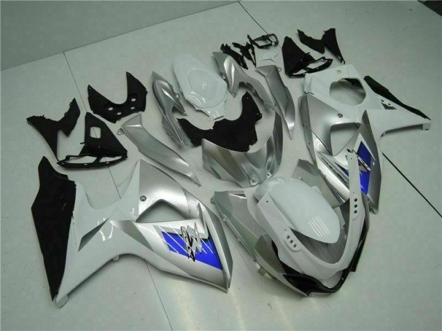 Argent Blanc Carénage Suzuki GSXR 1000 K9 09-16 Argent Blanc Carénage Suzuki GSXR 1000 K9 09-16