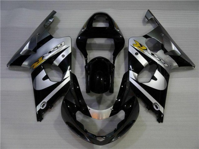 Argent Noir Carénage Suzuki GSXR 1000 K1 00-02 Argent Noir Carénage Suzuki GSXR 1000 K1 00-02