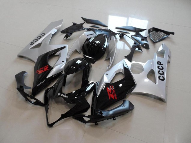 Argent Noir Carénage Suzuki GSXR 1000 K5 05-06 Argent Noir Carénage Suzuki GSXR 1000 K5 05-06
