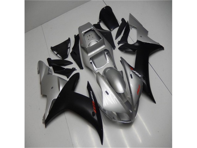 Argent Noir Carénage Yamaha R1 02-03 Argent Noir Carénage Yamaha R1 02-03