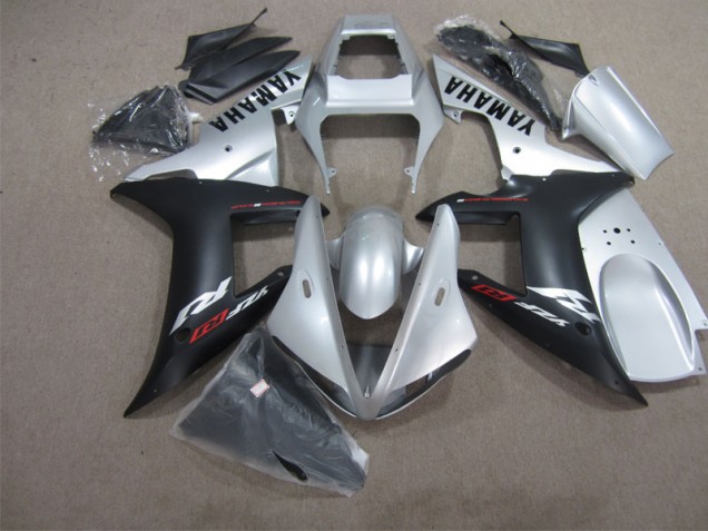 Argent Noir Carénage Yamaha R1 04-06 Argent Noir Carénage Yamaha R1 04-06