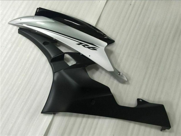 Argent Noir Carénage Yamaha R6 06-07 Argent Noir Carénage Yamaha R6 06-07