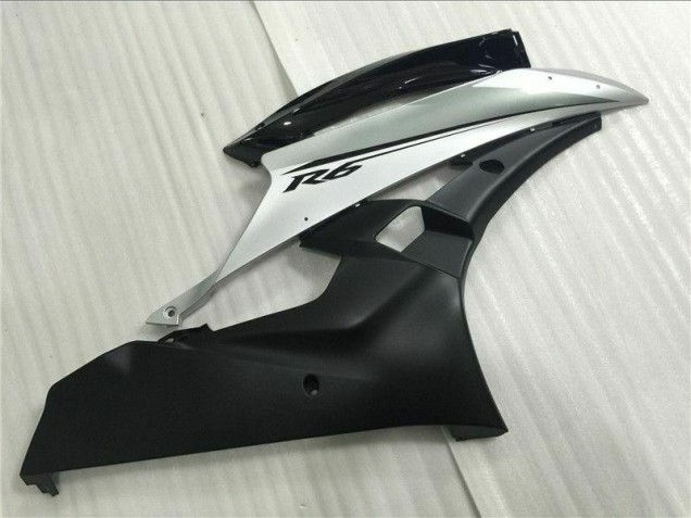 Argent Noir Carénage Yamaha R6 06-07 Argent Noir Carénage Yamaha R6 06-07