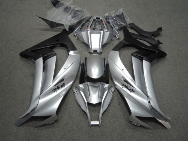 Argent Noir Ninja Carénage Kawasaki ZX10R 11-15