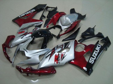 Argent Rouge Carénage Suzuki GSXR 1000 K5 05-06