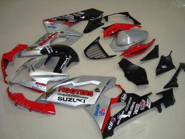 Argent et Rouge Carénage Suzuki GSXR 1000 K5 05-06