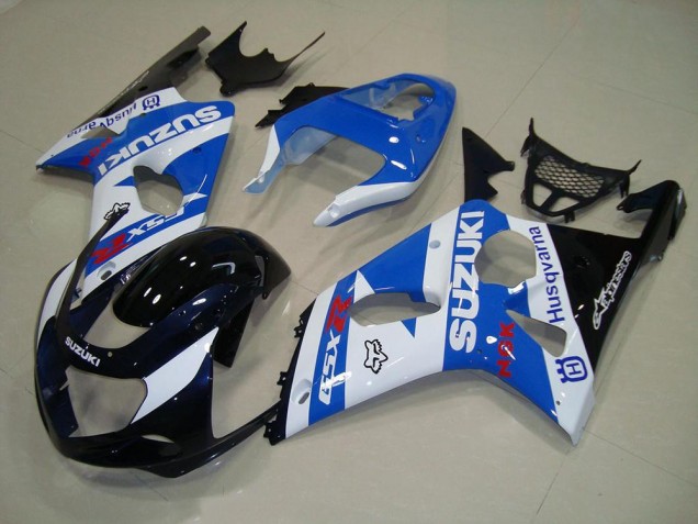 Blakc Bleu Blanc Carénage Suzuki GSXR 1000 K1 00-02 Blakc Bleu Blanc Carénage Suzuki GSXR 1000 K1 00-02