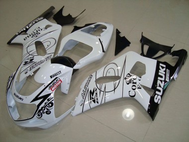 Blanc Alstare Motul Carénage Suzuki GSXR 750 K1 K2 K3 01-03