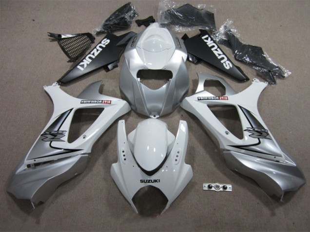 Blanc Argent Carénage Suzuki GSXR 1000 K7 07-08 Blanc Argent Carénage Suzuki GSXR 1000 K7 07-08