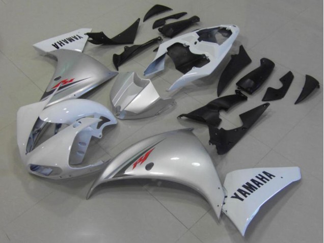 Blanc Argent Carénage Yamaha R1 12-14 Blanc Argent Carénage Yamaha R1 12-14