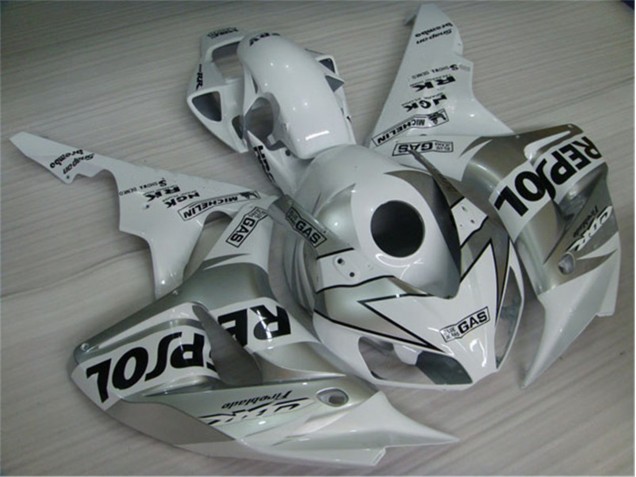 Blanc Argent Noir Repsol Carénage Honda CBR 1000 RR 04-05 Blanc Argent Noir Repsol Carénage Honda CBR 1000 RR 04-05