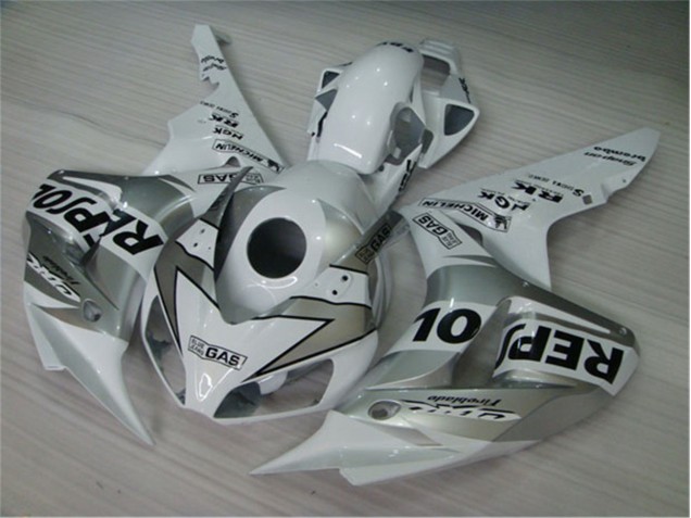 Blanc Argent Noir Repsol Carénage Honda CBR 1000 RR 04-05 Blanc Argent Noir Repsol Carénage Honda CBR 1000 RR 04-05