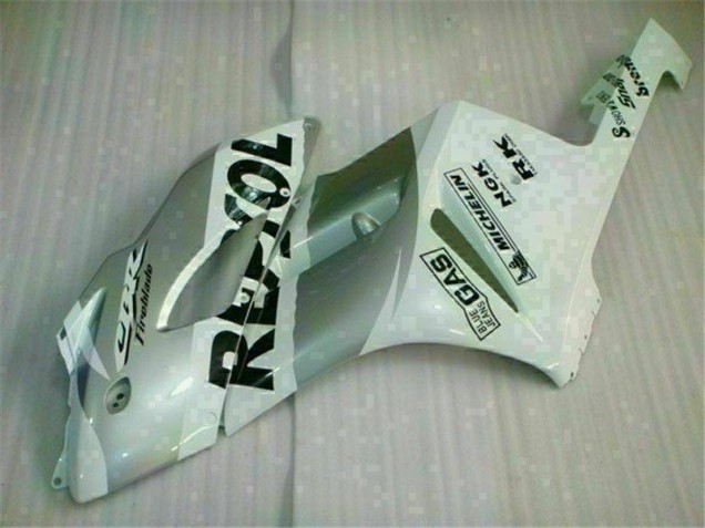 Blanc Argent Repsol Carénage Honda CBR 1000 RR 04-05 Blanc Argent Repsol Carénage Honda CBR 1000 RR 04-05