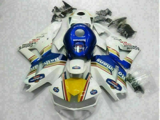 Blanc Bleu Carénage Honda CBR 600 RR 13-21 Blanc Bleu Carénage Honda CBR 600 RR 13-21
