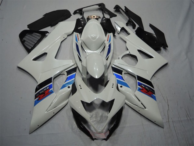 Blanc Bleu Carénage Suzuki GSXR 1000 K5 05-06 Blanc Bleu Carénage Suzuki GSXR 1000 K5 05-06