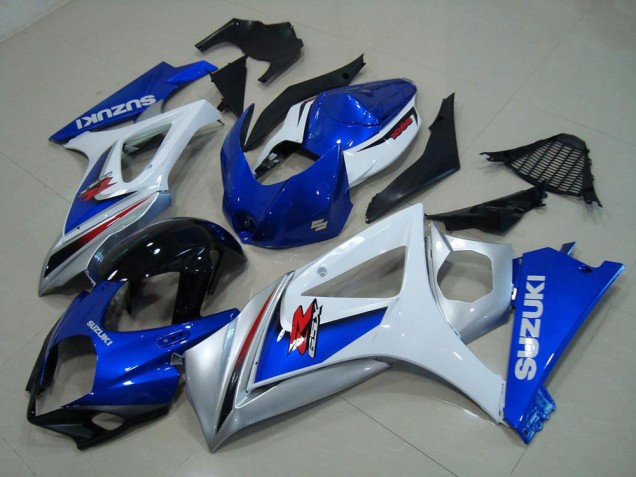 Blanc Bleu Carénage Suzuki GSXR 1000 K7 07-08 Blanc Bleu Carénage Suzuki GSXR 1000 K7 07-08