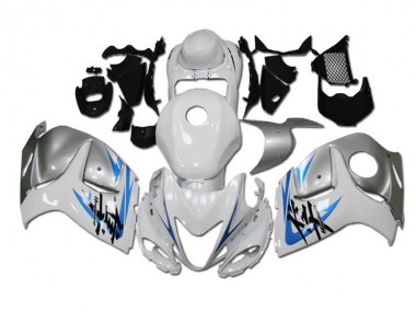 Blanc Bleu Carénage Suzuki GSXR 1300 Hayabusa 08-19