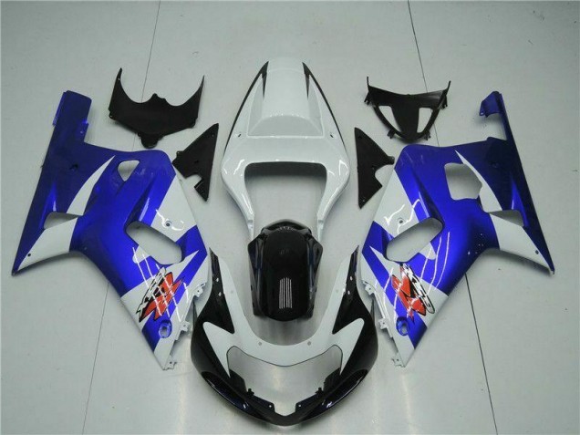 Blanc Bleu Carénage Suzuki GSXR 600 / 750 K1 K2 K3 01-03 Blanc Bleu Carénage Suzuki GSXR 600 / 750 K1 K2 K3 01-03