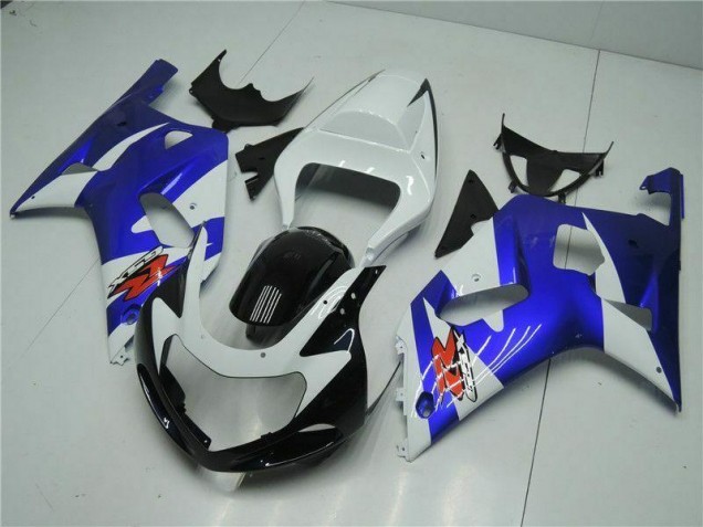 Blanc Bleu Carénage Suzuki GSXR 600 / 750 K1 K2 K3 01-03 Blanc Bleu Carénage Suzuki GSXR 600 / 750 K1 K2 K3 01-03