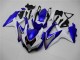 Blanc Bleu Carénage Suzuki GSXR 600 / 750 K8 08-10