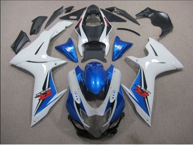 Blanc Bleu Carénage Suzuki GSXR 600 K11 11-24