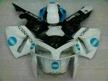 Blanc Bleu Carénages Honda CBR 600 RR 05-06