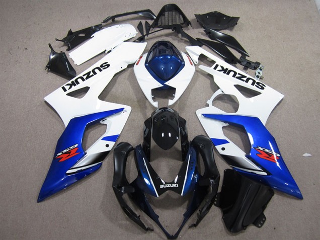 Blanc Bleu Carénages Suzuki GSXR 1000 K5 05-06 Blanc Bleu Carénages Suzuki GSXR 1000 K5 05-06