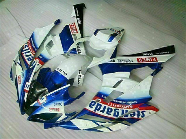 Blanc Bleu Carénages Yamaha R6 06-07 Blanc Bleu Carénages Yamaha R6 06-07