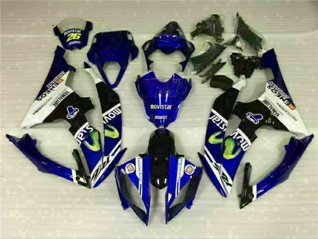 Blanc Bleu Carénages Yamaha R6 08-16 Blanc Bleu Carénages Yamaha R6 08-16