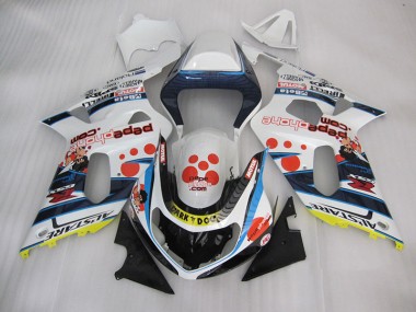 Blanc Bleu Dark Dog Carénage Suzuki GSXR 600 K1 K2 K3 01-03