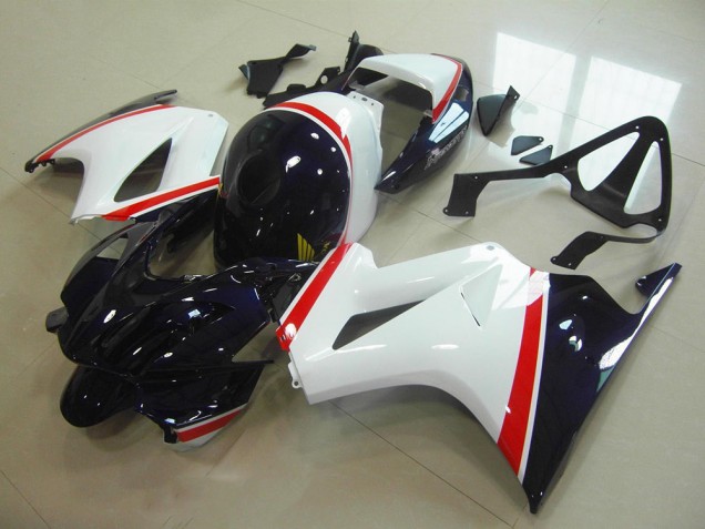 Blanc Bleu Foncé Carénage Honda VFR 800 02-13