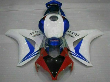 Blanc Bleu Kit Carénages Complet Honda CBR 1000 RR 08-11