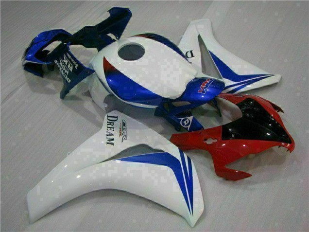 Blanc Bleu Kit Carénages Complet Honda CBR 1000 RR 08-11