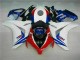 Blanc Bleu Kit Carénages Honda CBR 1000 RR 08-11 Blanc Bleu Kit Carénages Honda CBR 1000 RR 08-11