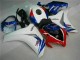Blanc Bleu Kit Carénages Honda CBR 1000 RR 08-11 Blanc Bleu Kit Carénages Honda CBR 1000 RR 08-11