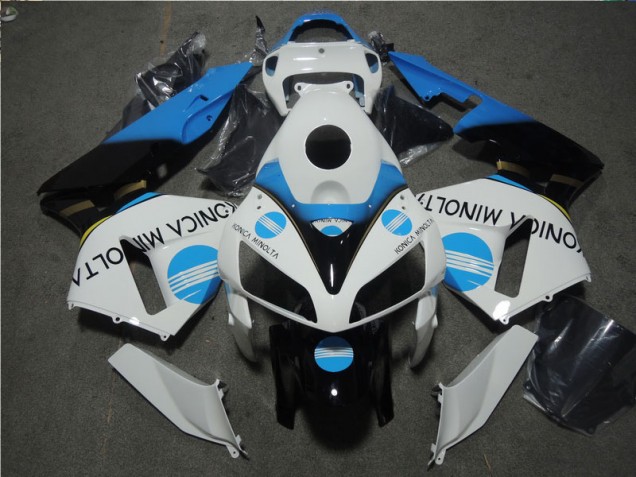 Blanc Bleu Konica Minolta Carénages Honda CBR 600 RR 05-06