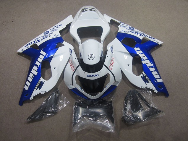 Blanc Bleu Motul Carénage Suzuki GSXR 750 K1 K2 K3 01-03 Blanc Bleu Motul Carénage Suzuki GSXR 750 K1 K2 K3 01-03