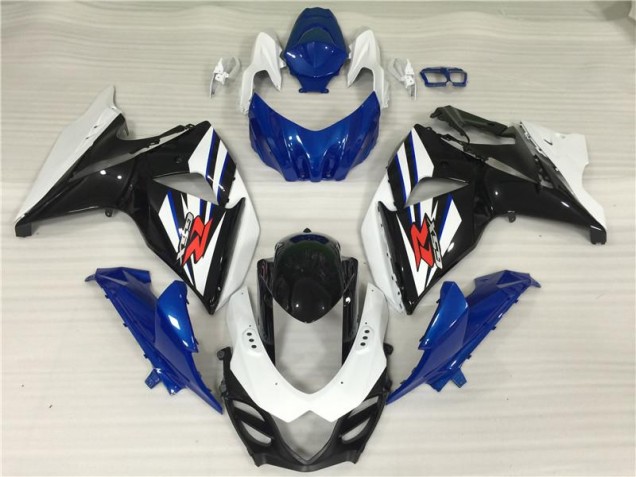 Blanc Bleu Noir Carénages Suzuki GSXR 1000 K9 09-16 Blanc Bleu Noir Carénages Suzuki GSXR 1000 K9 09-16