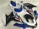 Blanc Bleu Noir Carénages Suzuki GSXR 1000 K9 09-16 Blanc Bleu Noir Carénages Suzuki GSXR 1000 K9 09-16
