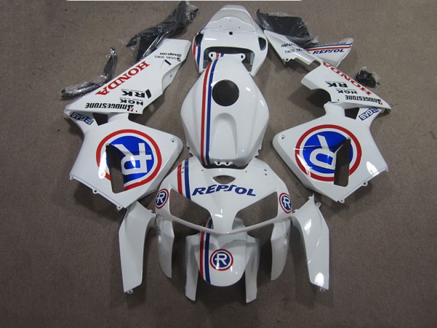 Blanc Bleu Repsol Carénage Honda CBR 600 RR 05-06