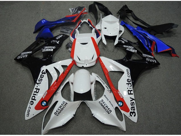 Blanc Bleu Rouge Carénage BMW S1000RR 09-14 Blanc Bleu Rouge Carénage BMW S1000RR 09-14