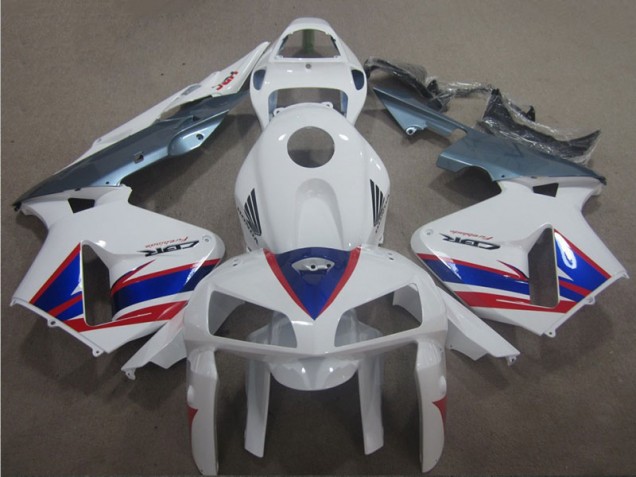 Blanc Bleu Rouge Carénage Honda CBR 600 RR 05-06 Blanc Bleu Rouge Carénage Honda CBR 600 RR 05-06