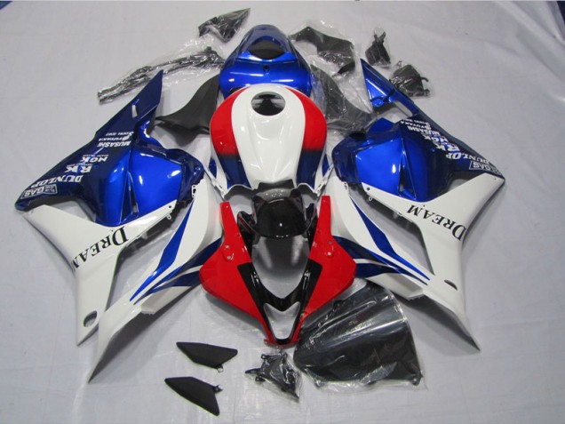 Blanc Bleu Rouge DREAM Carénages Honda CBR 600 RR 09-12 Blanc Bleu Rouge DREAM Carénages Honda CBR 600 RR 09-12