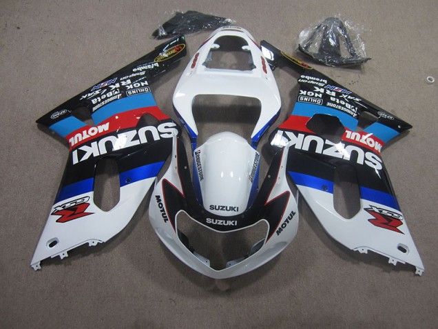 Blanc Bleu Rouge Motul Carénage Suzuki GSXR 750 K1 K2 K3 01-03 Blanc Bleu Rouge Motul Carénage Suzuki GSXR 750 K1 K2 K3 01-03