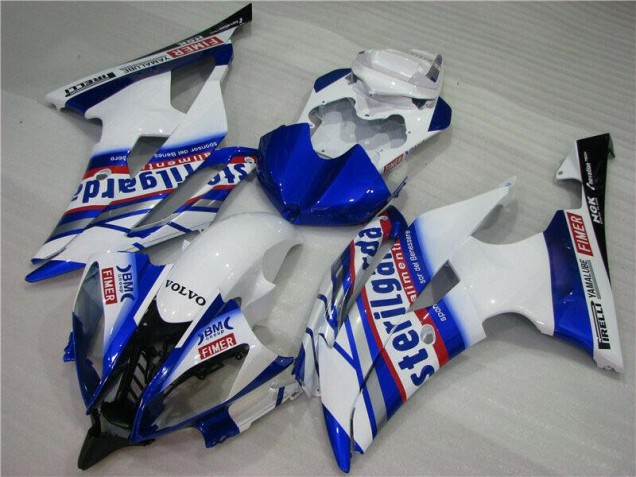 Blanc Bleu Sterilgarda Volvo Carénage Yamaha R6 08-16 Blanc Bleu Sterilgarda Volvo Carénage Yamaha R6 08-16