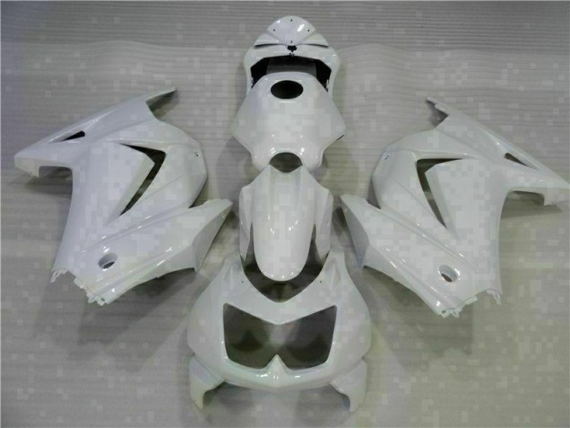 Blanc Carénage Kawasaki EX250 08-12 Blanc Carénage Kawasaki EX250 08-12
