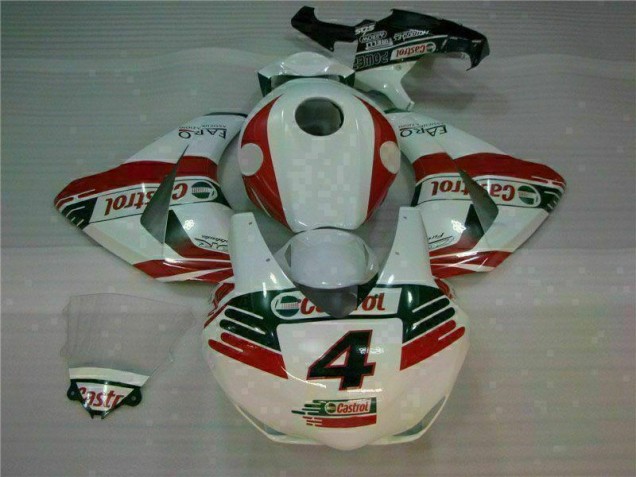 Blanc Castrol 4 Carénage Honda CBR 1000 RR 08-11 Blanc Castrol 4 Carénage Honda CBR 1000 RR 08-11