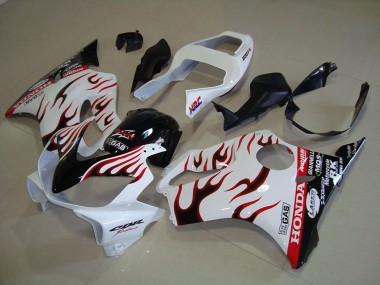 Blanc Flamme Carénage Honda CBR 600 F4i 01-03