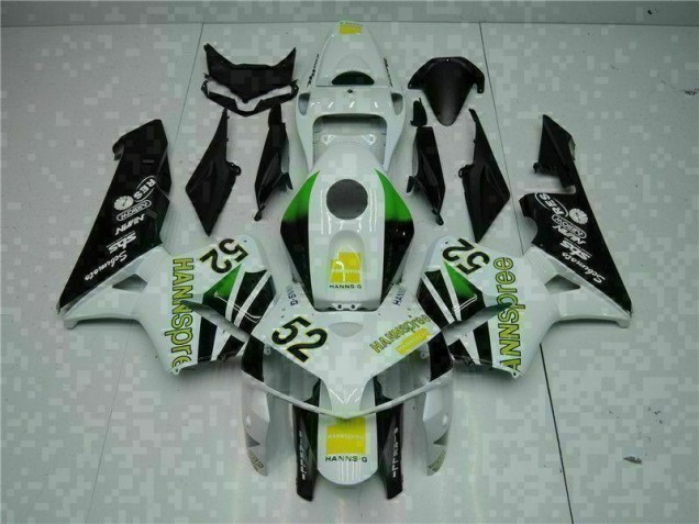 Blanc Jaune Vert 52 Carénage Honda CBR 600 RR 05-06 Blanc Jaune Vert 52 Carénage Honda CBR 600 RR 05-06